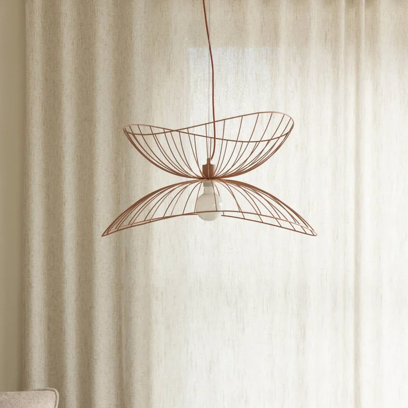 hanglamp RAY, Ø 70 cm, metaal van Globen Lighting in Roze – productfoto 2 van 4