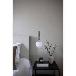 hanglamp Torrano, groen, Ø 15 cm från Globen Lighting i Mörkgrön, Vit, Geborsteld messing – produktbild 3 av 4