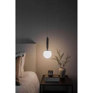 hanglamp Torrano, groen, Ø 15 cm från Globen Lighting i Mörkgrön, Vit, Geborsteld messing – produktbild 4 av 4