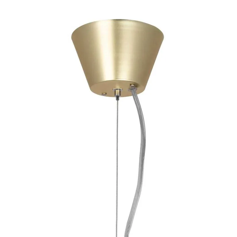 hanglamp Torrano Ø 30 cm travertijn by Globen Lighting in Beige, White, Geborsteld messing – product photo 1 of 3