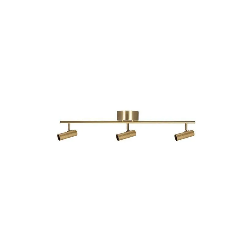 Hubble 3 Long Deckenleuchte Brushed Brass von Globen Lighting – Produktfoto