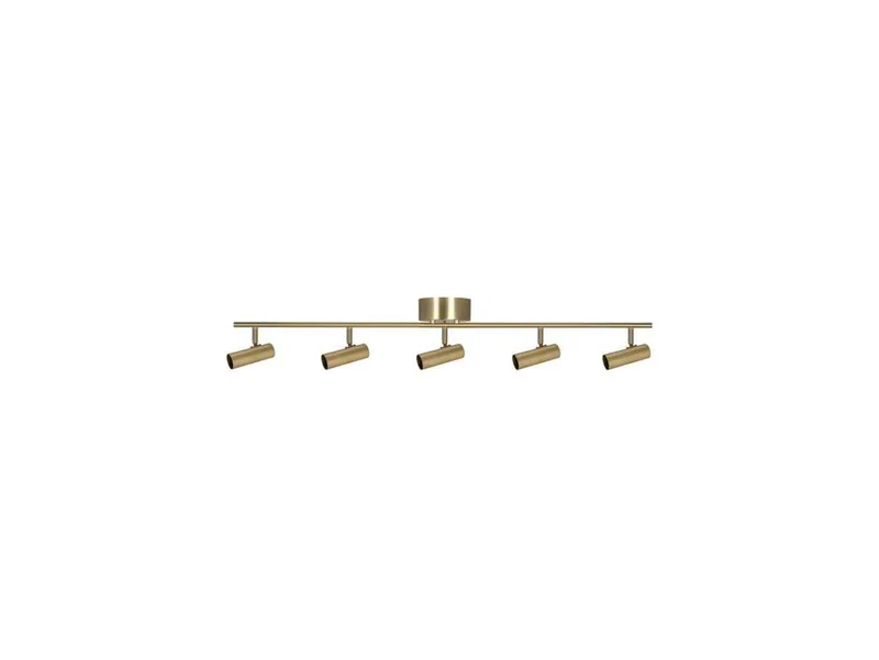 Hubble 5 Plafondlamp Long Brushed Brass fra Globen Lighting – produktbillede