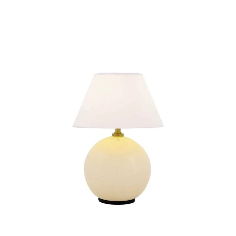 IRIS accu-tafellamp, hoogte 23 cm, G4 från Globen Lighting i Kräm – produktbild 1 av 5