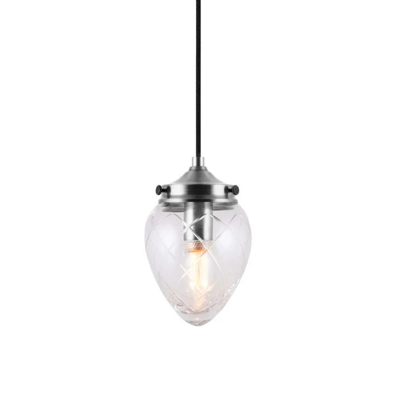 Juni 11 Hanglamp Antiek Staal/Helder fra Globen Lighting – produktbillede