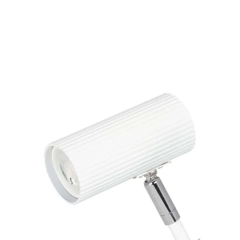 klämlampa Hubble, vit från Globen Lighting i Vit, Krom – produktbild 1 av 3