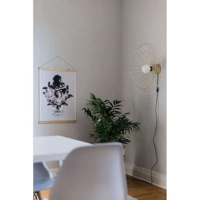 Ray 60 Wand-/Plafondlamp Messing fra Globen Lighting – produktbillede
