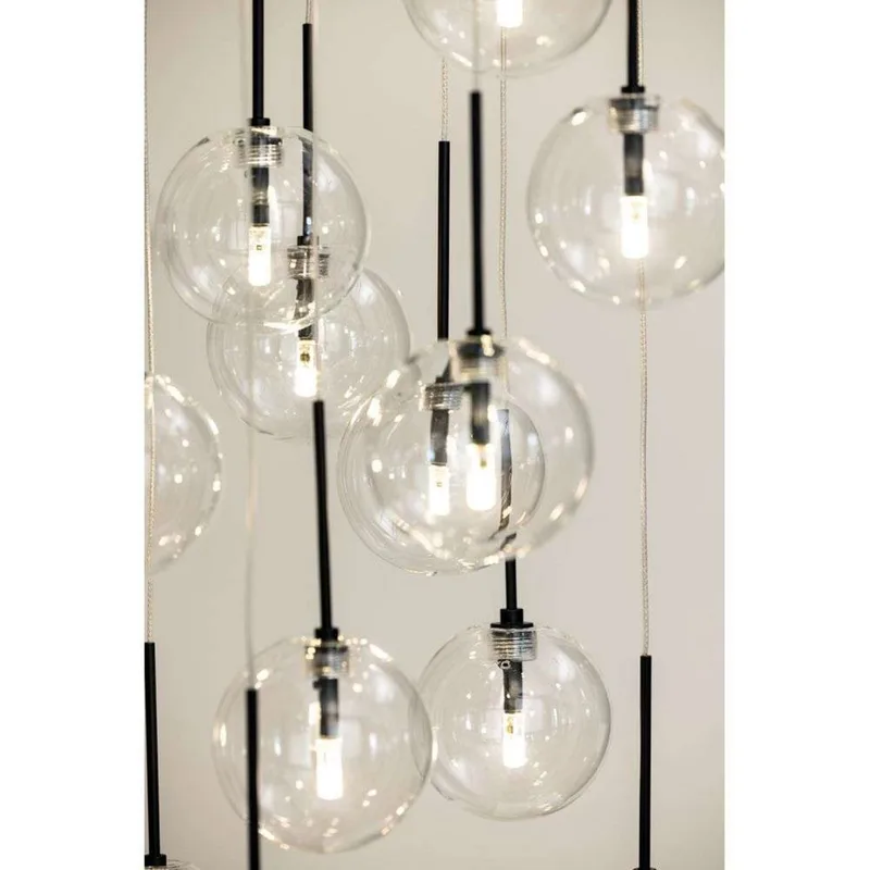 Suspension Skyfall Transparent-noir de Globen Lighting – photo produit