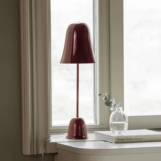 tafellamp Blåklockan, hoogte 56 cm de Globen Lighting en Wijnrood – photo produit 2 sur 3