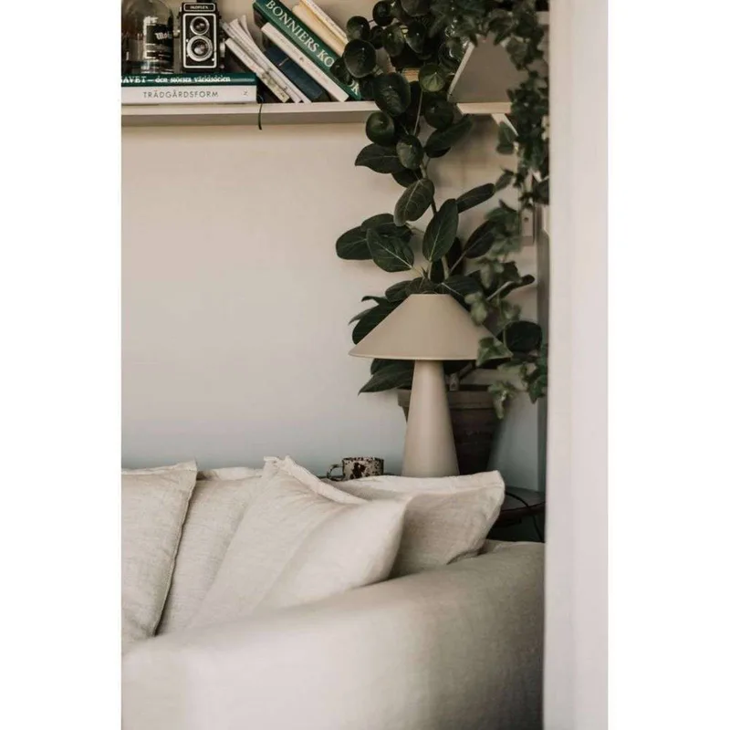 tafellamp Cannes, hoogte 40 cm de Globen Lighting en Beige – photo produit 5 sur 5