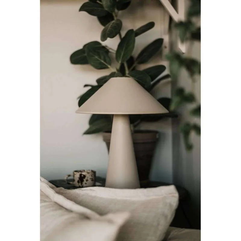 tafellamp Cannes, hoogte 40 cm de Globen Lighting en Beige – photo produit 4 sur 5
