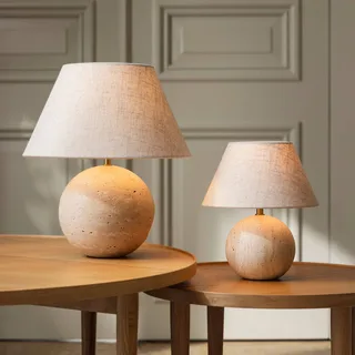 tafellamp Castello, beige/beige, hoogte 38 cm fra Globen Lighting i Beige – produktbillede 4 af 4