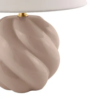 tafellamp DAHLIA, beige/beige, hoogte 31 cm från Globen Lighting i Beige – produktbild 3 av 5
