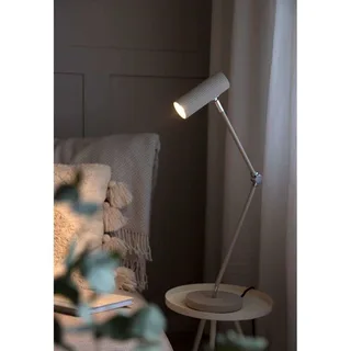 tafellamp Hubble READ, beige, hoogte 45 från Globen Lighting i Beige, Krom – produktbild 2 av 2