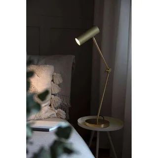 bordslampa Hubble READ, mässing Höjd 45 cm från Globen Lighting i Geborsteld messing – produktbild 4 av 4