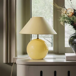 tafellamp IRIS, geel/geel, hoogte 39 cm fra Globen Lighting i Gul – produktbillede 2 af 5