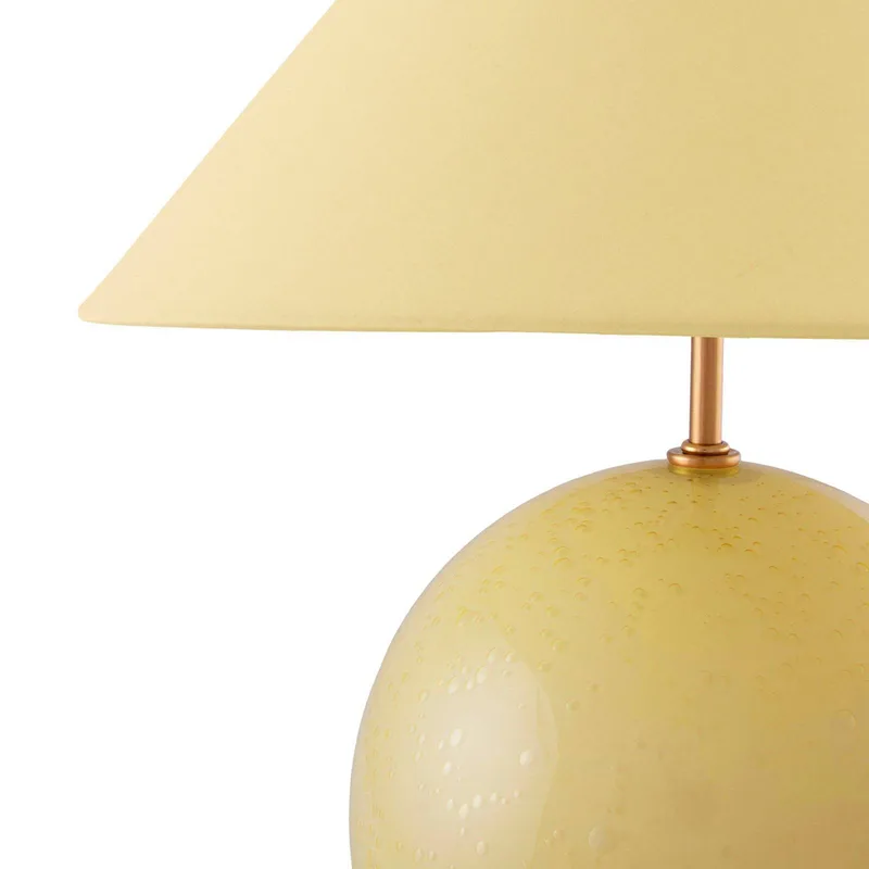 tafellamp IRIS, geel/geel, hoogte 39 cm fra Globen Lighting i Gul – produktbillede 4 af 5