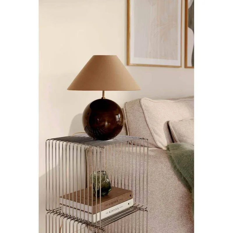 tafellamp IRIS, hoogte 39 cm från Globen Lighting i Brun – produktbild 5 av 5