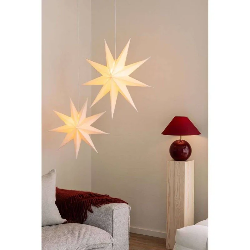 tafellamp IRIS, hoogte 39 cm de Globen Lighting en Donkerrood – photo produit 4 sur 5