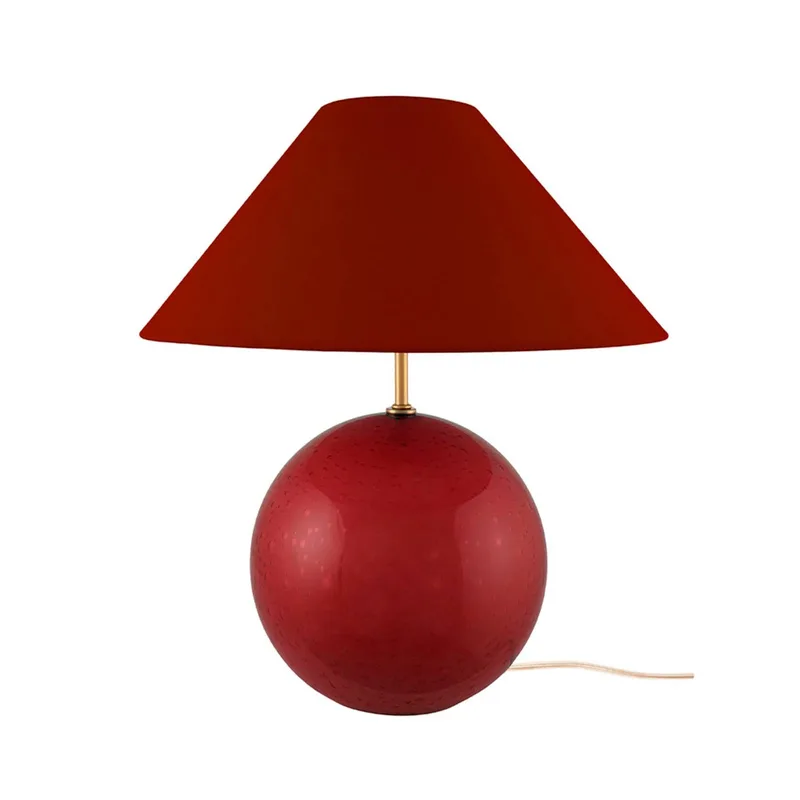 tafellamp IRIS, hoogte 39 cm de Globen Lighting en Donkerrood – photo produit 1 sur 5