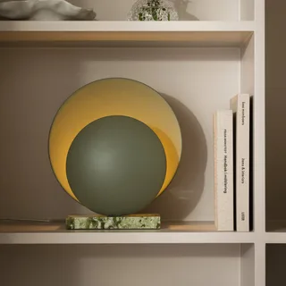 tafellamp ORBIT, groen, marmer, hoogte 32 cm van Globen Lighting in Mosgroen – productfoto 2 van 2