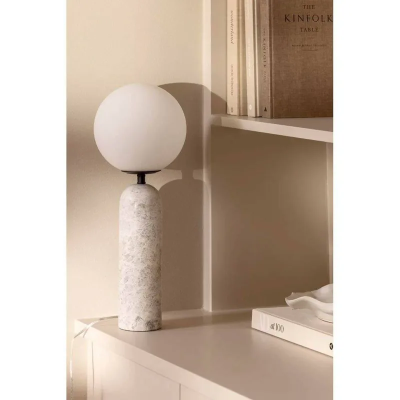 tafellamp Torrano, grijs, hoogte 53 cm från Globen Lighting i Grijs gemarmerd, Vit, Svart – produktbild 5 av 5