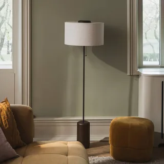 vloerlamp Bosco, beige/bruin, hoogte 144 cm van Globen Lighting in Beige, Bruin – productfoto 2 van 5