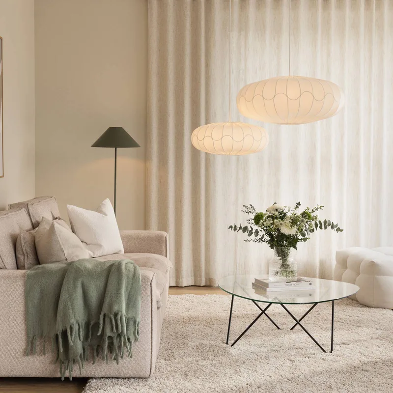Lampadaire Cannes 140 cm Vert mousse de Globen Lighting en Mosgroen – photo produit 3 sur 5