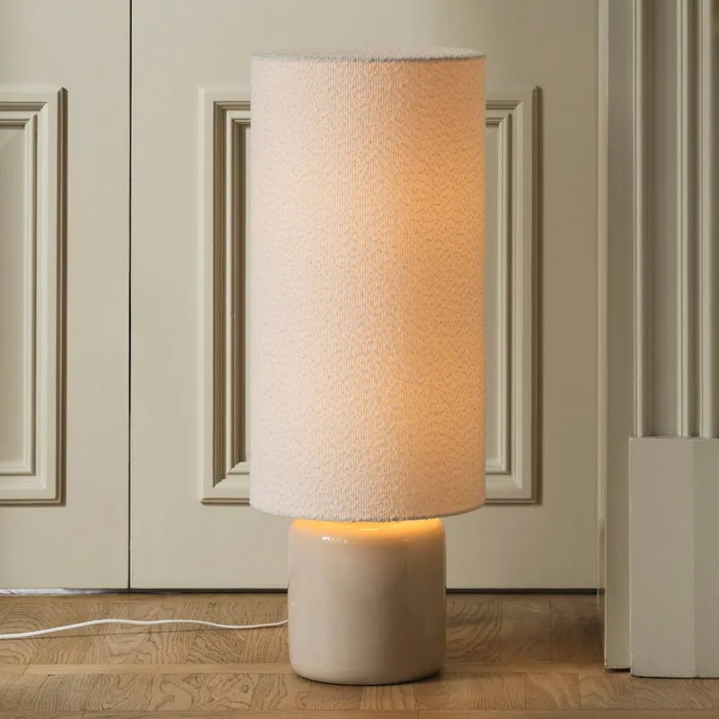 vloerlamp Florian, wit/beige, hoogte 80 cm by Globen Lighting in White, Beige – product photo 1 of 5