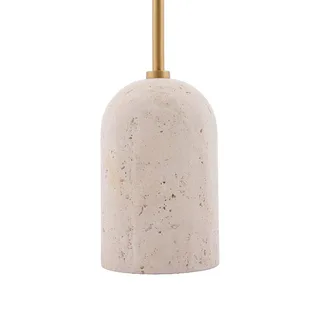 Lampe sur pied Gino Travertin beige de Globen Lighting en Beige, Laiton – photo produit 4 sur 5