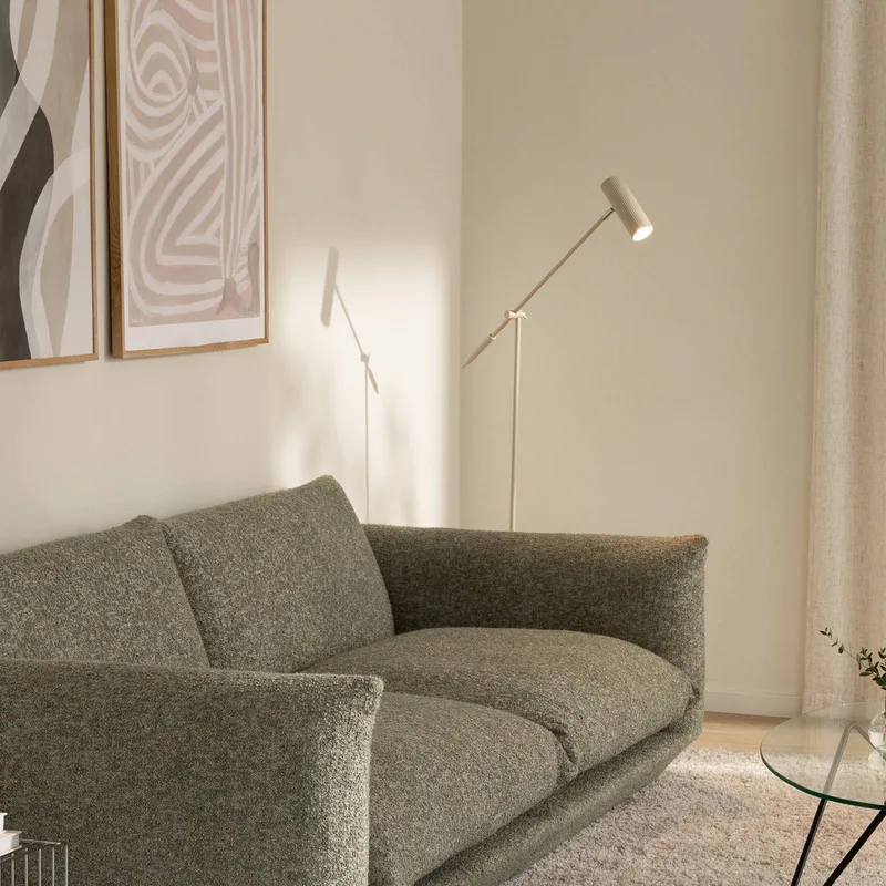 vloerlamp Hubble READ, metaal de Globen Lighting en Beige – photo produit 2 sur 3