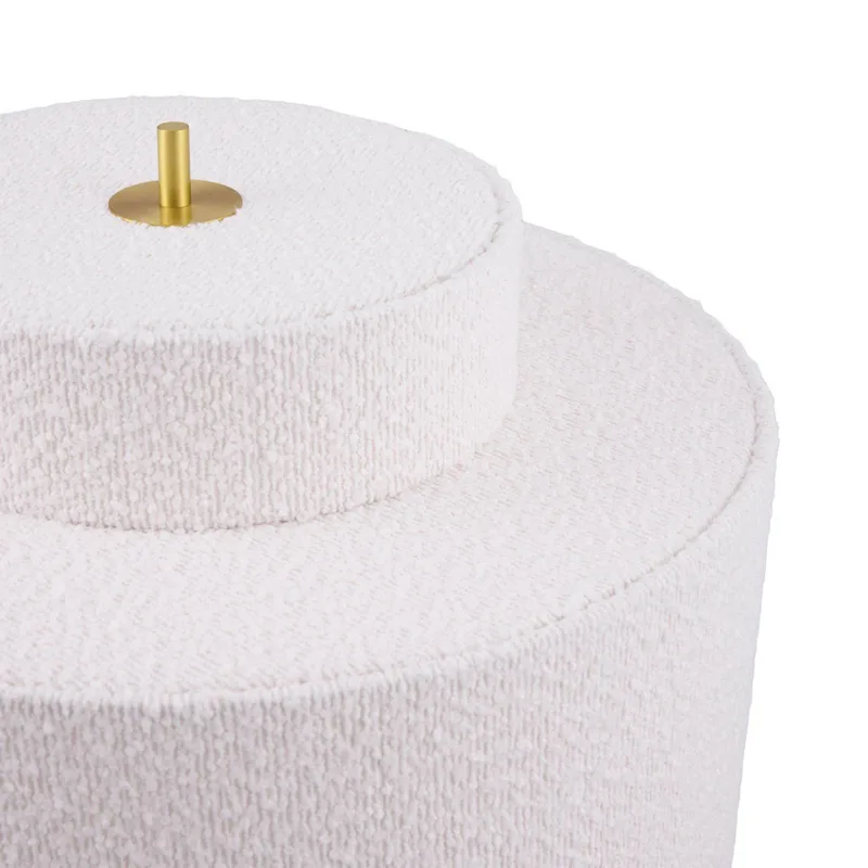 vloerlamp Noah, hoogte 88 cm, textiel van Globen Lighting in Wit – productfoto 3 van 4