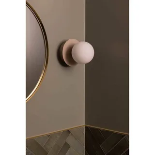Vägglampa ART DECO, beige/vit Ø 16 cm IP44 från Globen Lighting i Beige, Vit – produktbild 3 av 4