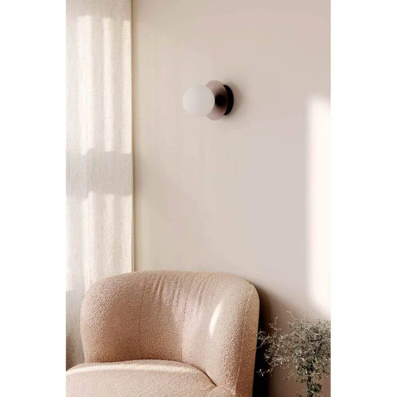 Vägglampa ART DECO, brons/vit Ø 16 cm IP44 von Globen Lighting in Bronze, Weiß – Produktfoto 3 von 3