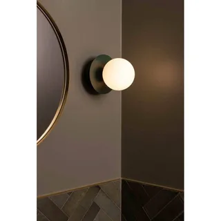 Applique murale ART DECO, verte/blanche, Ø 16 cm, IP44 de Globen Lighting en Vert, Blanc – photo produit 4 sur 4
