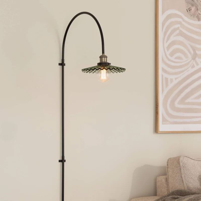 wandlamp COBBLER, groen, hoogte 150 cm, glas van Globen Lighting in Zwart, Groen – productfoto 2 van 2