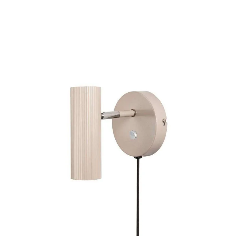 væglampe Hubble, beige fra Globen Lighting i Beige, Krom – produktbillede 1 af 3