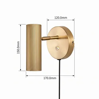 Applique murale Hubble Laiton brossé de Globen Lighting en Geborsteld messing – photo produit 4 sur 5