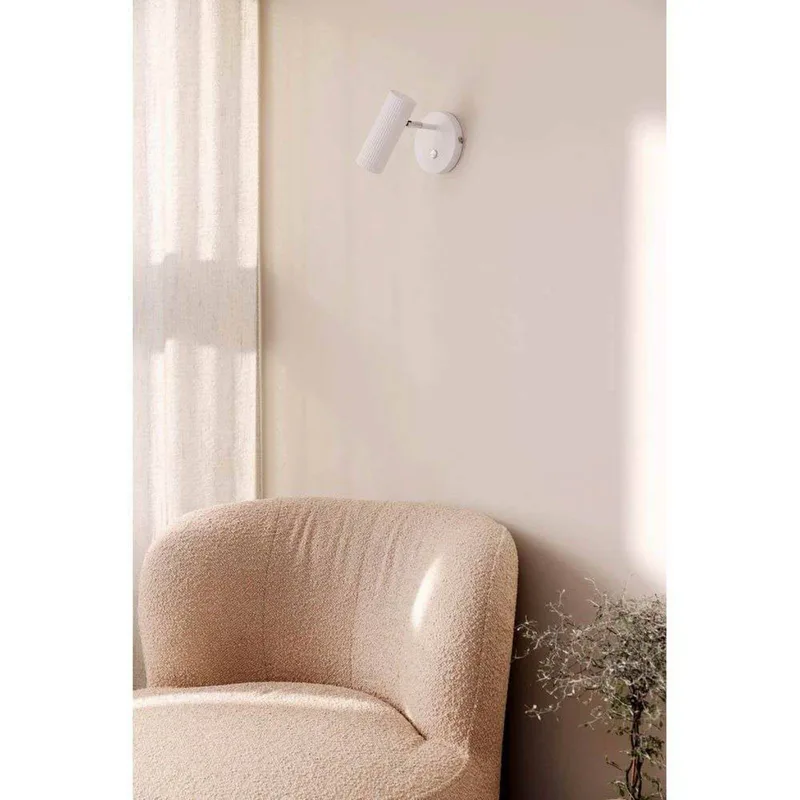wandlamp Hubble, wit van Globen Lighting in Wit, Chroom – productfoto 3 van 4