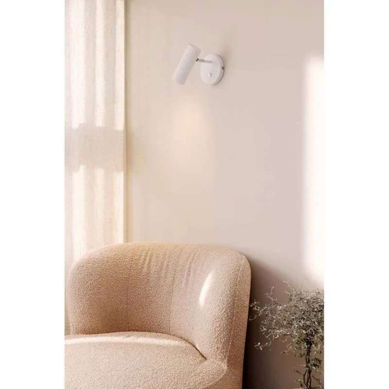 wandlamp Hubble, wit van Globen Lighting in Wit, Chroom – productfoto 4 van 4