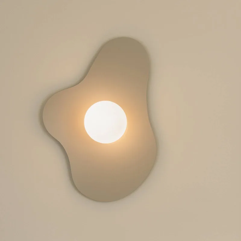 wandlamp ILLUSION, beige, glas, 60 cm från Globen Lighting i Beige, Vit – produktbild 2 av 2