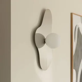 wandlamp ILLUSION, chroom, glas, 60 cm by Globen Lighting in Chrome, White – product photo 1 of 2