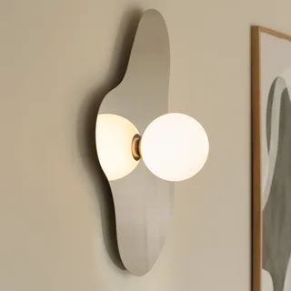 wandlamp ILLUSION, chroom, glas, 60 cm by Globen Lighting in Chrome, White – product photo 2 of 2
