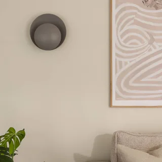 wandlamp ORBIT, metaal, Ø 30 cm fra Globen Lighting i Grå – produktbillede 1 af 2
