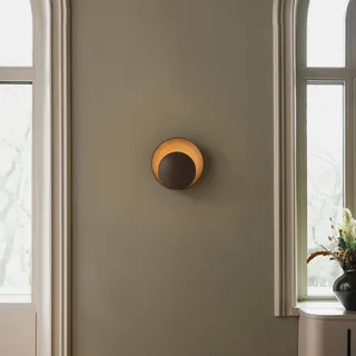 wandlamp ORBIT, Ø 30 cm, stekker by Globen Lighting in Brown – product photo 1 of 4