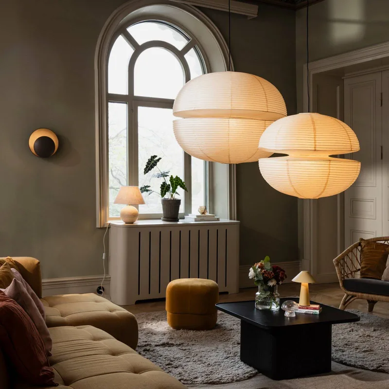wandlamp ORBIT, Ø 30 cm, stekker by Globen Lighting in Brown – product photo 4 of 4