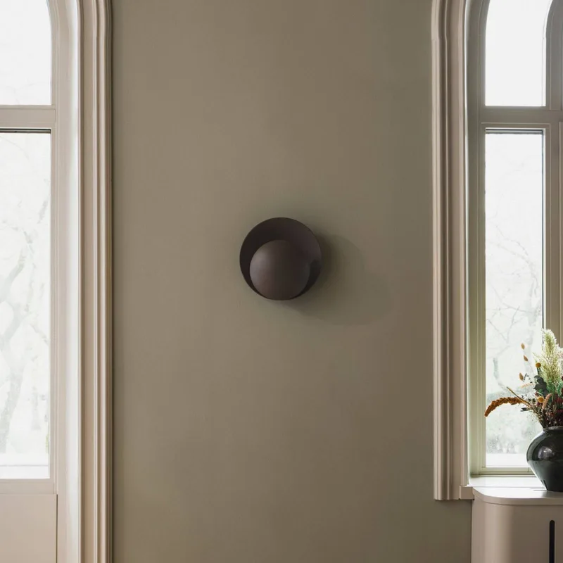 wandlamp ORBIT, Ø 30 cm, stekker by Globen Lighting in Brown – product photo 2 of 4