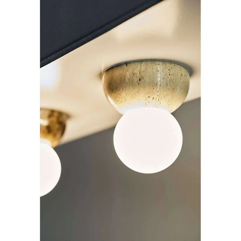 Torrano Wandleuchte 13 cm IP44 Beige von Globen Lighting in Beige, Weiß – Produktfoto 2 von 2