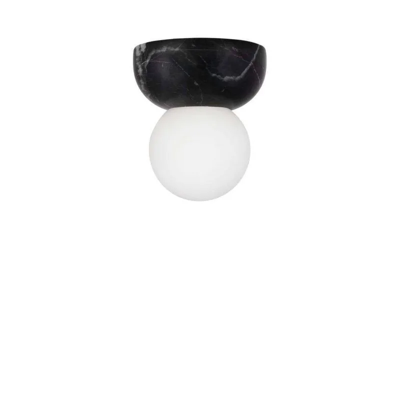 wandlamp Torrano, zwart, Ø 13 cm, IP44 by Globen Lighting in Black, White – product photo 2 of 2