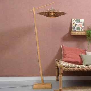 Bali vloerlamp, frame naturel, Ø 60 cm van Good&Mojo in Naturel – productfoto 2 van 5