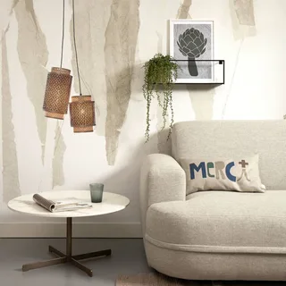Bhutan hanglamp, 2-lamps. van Good&Mojo in Naturel, Zwart – productfoto 2 van 5